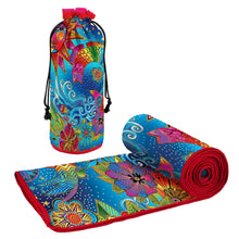 Oversized Beach Towel 40x63" - Microfiber, Quick-Dry, Laurel Burch Celestial Magic