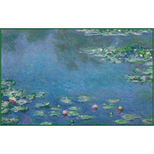 Oversized Beach Towel 40x63" - Microfiber, Quick-Dry, Monet Water Lilies