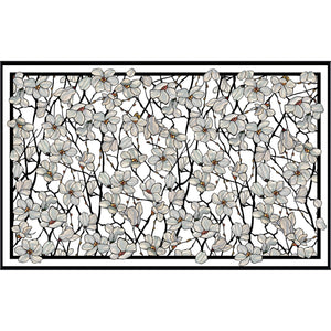 Oversized Beach Towel 40x63" - Microfiber, Quick-Dry, Tiffany Magnolia
