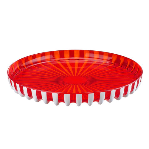 Guzzini Pinup Round Tray Coral Red