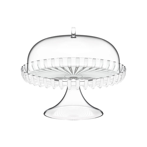 Guzzini Dolcevita Footed Cake Stand with Dome Mother of Pearl