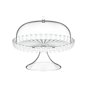 Guzzini Dolcevita Footed Cake Stand with Dome Mother of Pearl
