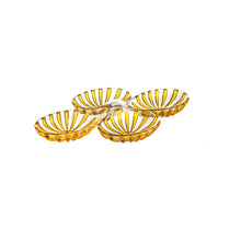 Guzzini Dolcevita Set of 2 Hors d'Oeuvres Dishes - Amber
