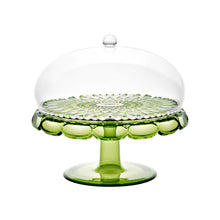 Guzzini Vanity Cake Stand with Dome - Water Lily Green