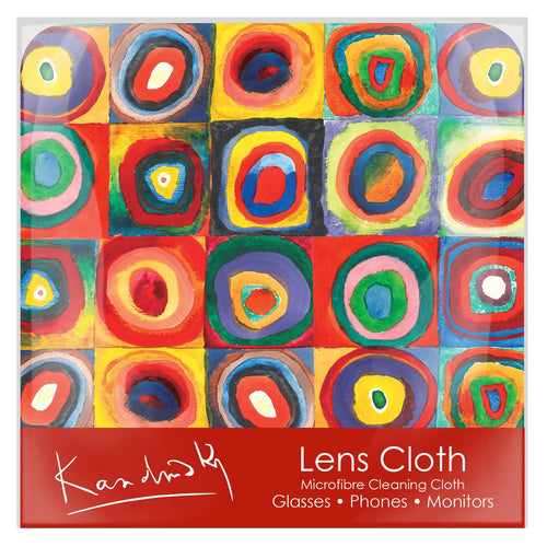 Kandinsky Circles Microfiber Lens Cleaning Cloth – Soft, Non-Abrasive, Art-Inspired