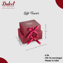 Gift Tower Basket with Candle and Natural Honey