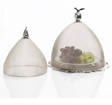 Silver Nickel Mesh Domes Set of 2 (1 Each Lg & Sm)