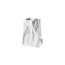 Rosenthal Do Not Litter White Matte Bag Vase 5.5 in / 14 cm