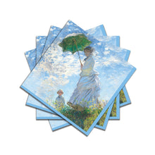 Beverage Napkins - Monet Woman with a Parasol