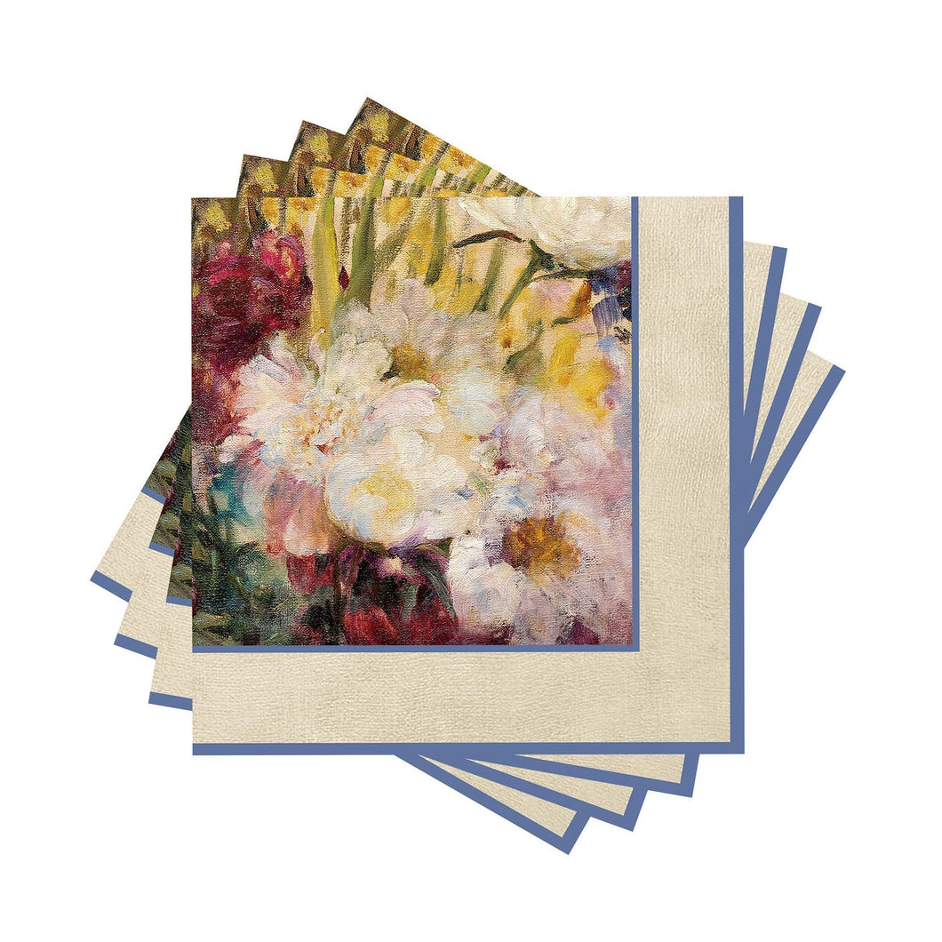 Beverage Napkins - Tiffany Peonies & Iris