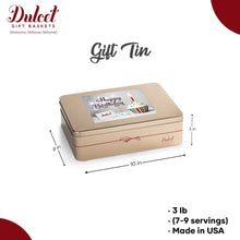 Classic Tin Treats Within Gift Basket