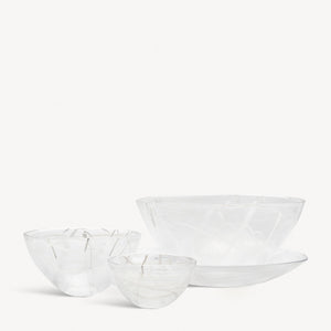 Kosta Boda Contrast White Bowl