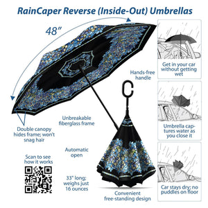 Tiffany Clematis Reverse Umbrella - Earlier Design