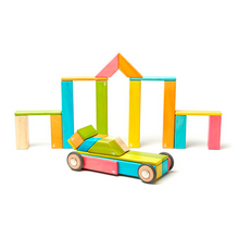 42-Piece Set Magnetic Wooden Blocks