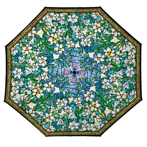 Tiffany Field of Lilies Folding Travel Umbrella