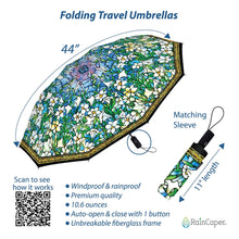 Tiffany Field of Lilies Folding Travel Umbrella