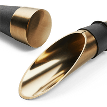 Rosendahl Grand Cru Wine Stopper and Pourer, Black/Patinated Steel, 2 Pcs.