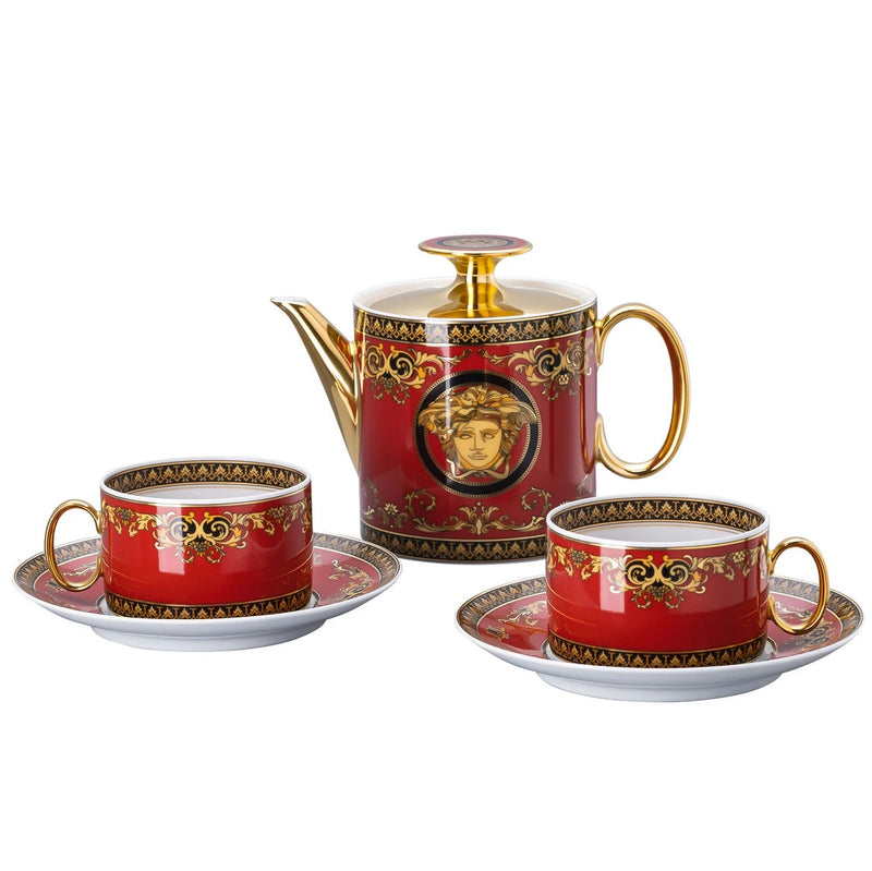 Versace Medusa Red Tea Set – Speranza Design Gallery