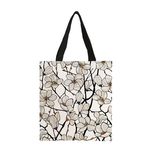 Tiffany Magnolia Shoulder Strap Canvas Magazine Tote