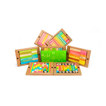 240-Piece Classroom Kit Magnetic Wooden Blocks