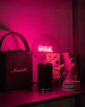 Bulb BITCH Red with Base Table Lamp PORTABLE Pop Nomad Pink