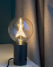 Bulb EIFFEL TOWER Amber with Base Table Lamp PORTABLE Rose Gold
