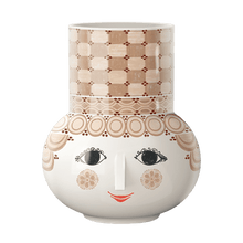 Bjørn Wiinblad Olga Vase, Sand, H: 13.8"