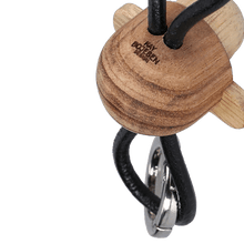 Kay Bojesen Monkey Keychain, Silver/Black Leather