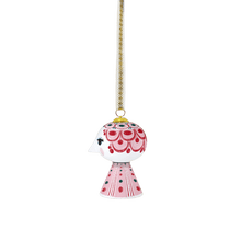 Bjørn Wiinblad Eva Christmas Ornament, Red, H: 3"