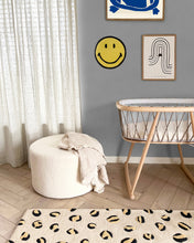 Maison Deux Rug for Wall SMILEY® Yellow 11.8 inch diameter