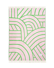 Blanket LINES Pink / Apple 4.25 x 6.5ft