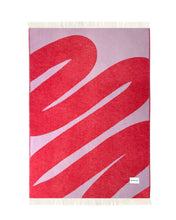 Blanket SWIRL Lilac / Scarlet 4.25 x 6.5ft