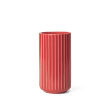 Lyngby Porcelæn Vase, Red, H: 6.1"