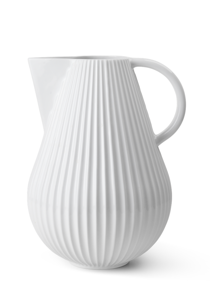 Lyngby Tura Pitcher, White, 135.3 Oz