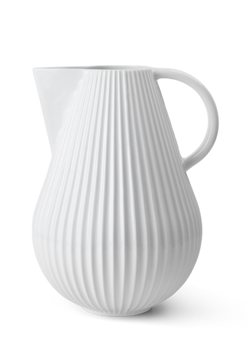 Lyngby Tura Pitcher, White, 135.3 Oz