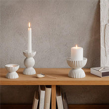 Lyngby Porcelæn Tura Candleholder, H: 2.6"