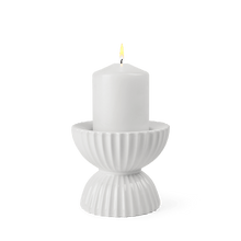 Lyngby Porcelæn Candleholder Tura, H: 3.9"