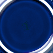 Lyngby Porcelæn Rhombe Color Serving Bowl, Dark Blue, Ø: 8.7"