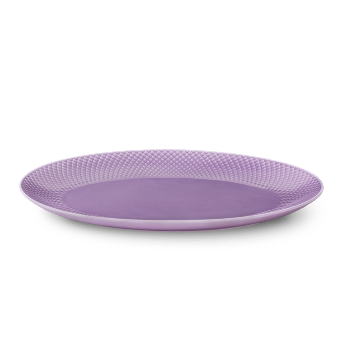 Lyngby Porcelæn Rhombe Color Oval Serving Dish, W: 13.8