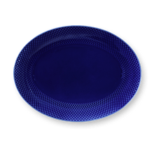Lyngby Porcelæn Rhombe Color Oval Serving Dish, W: 13.8"