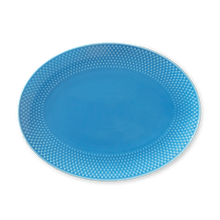 Lyngby Porcelæn Rhombe Color Oval Serving Dish, W: 11.2"
