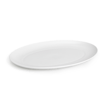 Lyngby Porcelæn Rhombe Oval Serving Dish, White