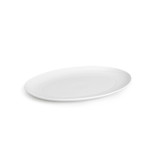 Lyngby Porcelæn Rhombe Oval Serving Dish, White