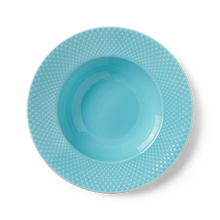 Lyngby Porcelæn Rhombe Color Soup Bowl, Ø: 9.6"