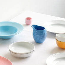 Lyngby Porcelæn Rhombe Color Milk Jug, Blue, 13.2 Oz