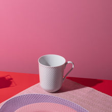 Lyngby Porcelæn Rhombe Mug With Handle, White, 11.2 Oz, 2 Pcs.