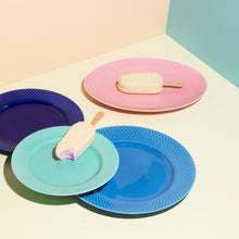 Lyngby Porcelæn Rhombe Color Lunch Plate, Ø: 8.3"