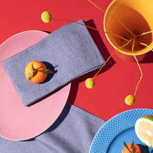 Lyngby Porcelæn Rhombe Color Oval Serving Dish, W: 11.2"