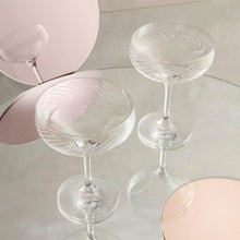 Holmegaard Cabernet Lines Cocktail Glass, Clear, 9.8 Oz, 2 Pcs.