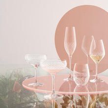 Holmegaard Cabernet Lines Cocktail Glass, Clear, 9.8 Oz, 2 Pcs.